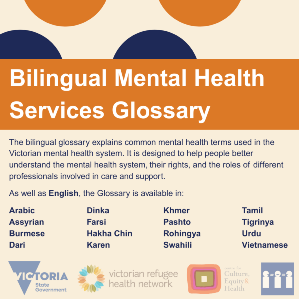 Bilingual mental health services glossary